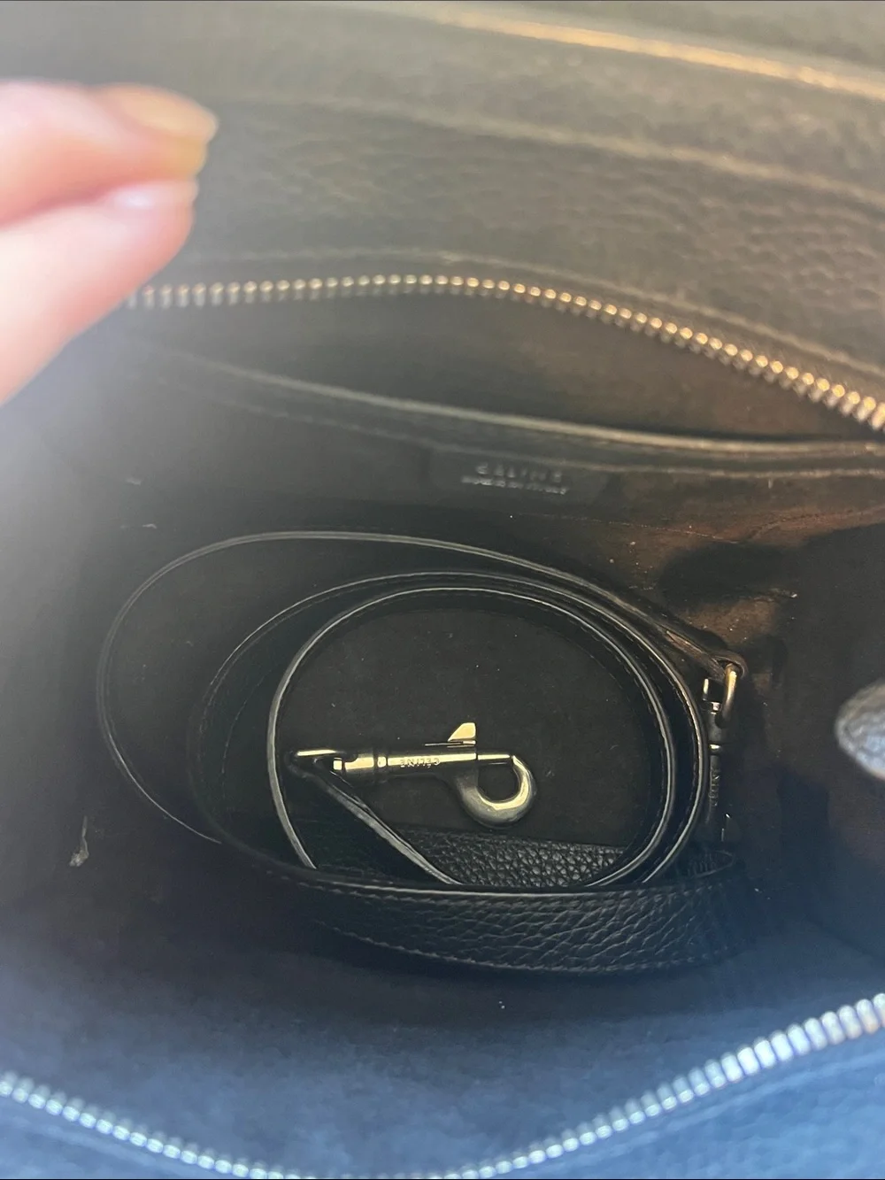 Celine structured pebbled